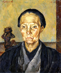 岡本唐貴「祖母像」1932年