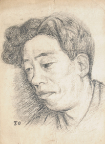 岡本唐貴「小林多喜二像」1933年