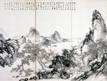 田能村直入｢山水図｣（部分）1891年