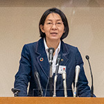写真：令和4年度8月倉敷市長定例記者会見の様子