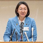 写真：令和4年度2月倉敷市長定例記者会見の様子