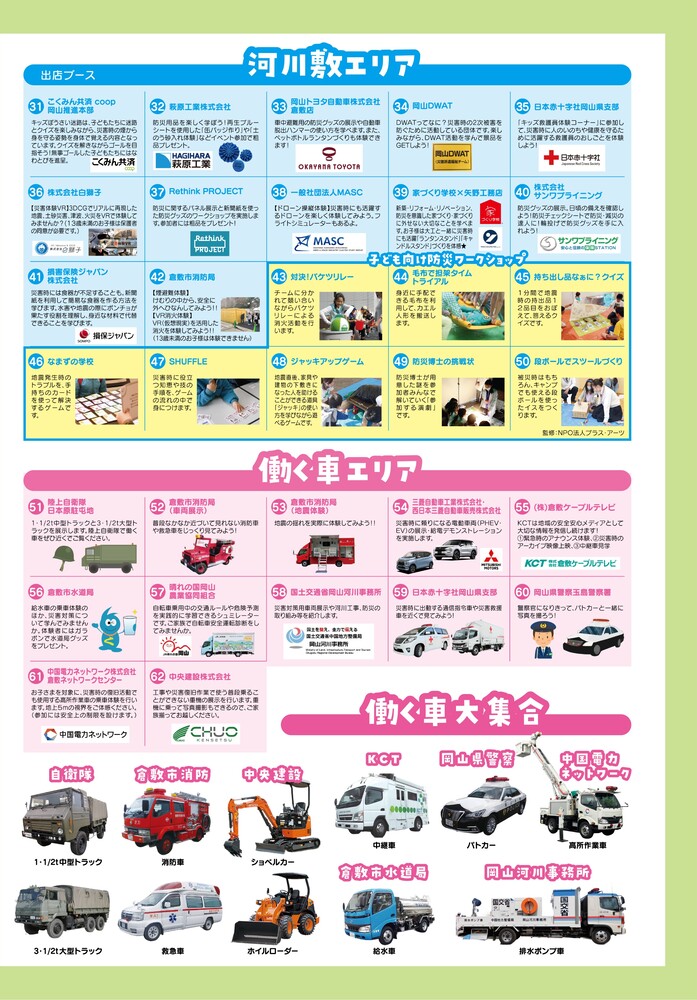 河川敷エリア・働く車エリア