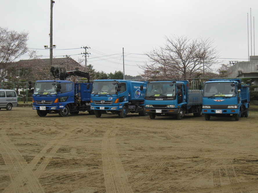 写真：倉敷市から持ち込んだ車両