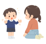 イラスト：こどもの話をきく