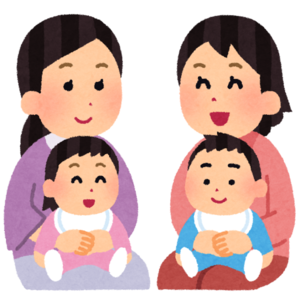 親子のイラスト