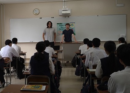 写真：倉敷商業高校交流1