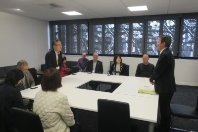 写真：在クライストチャーチ領事事務所訪問の様子