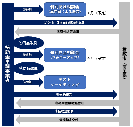 イラスト:補助金申請の流れ