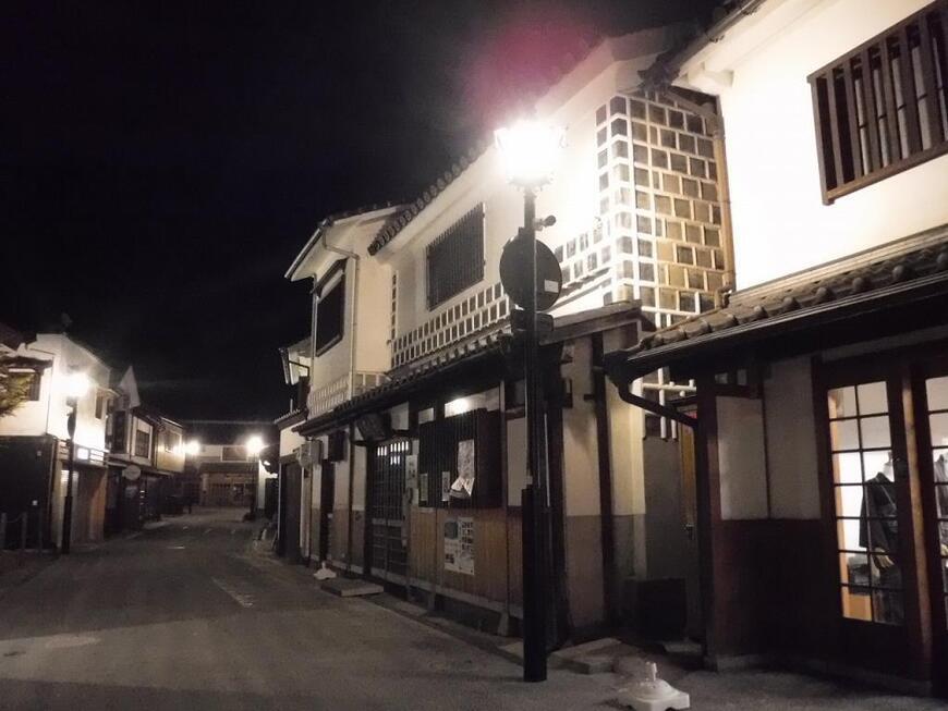写真：阿知42号線外2線道路照明（夜）