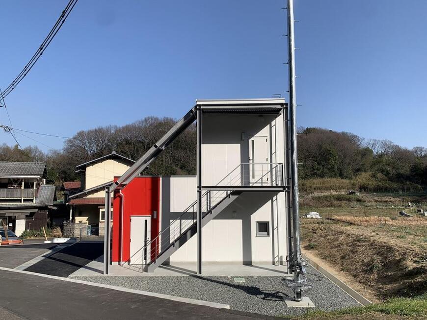 写真：児島方面隊味野分団第4部消防機庫の外観2