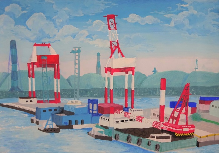 絵画:玉島のキリン