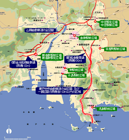 地図：禁止地域