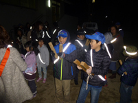 写真：少年消防隊の夜回りの後援