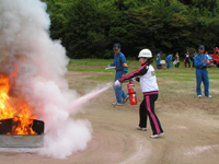 写真：消火器の部