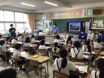 写真：「水道水ができるまで」の話