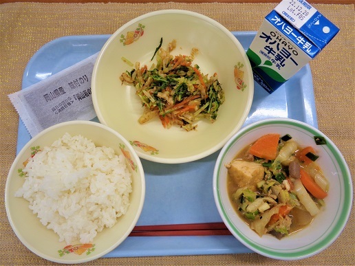 写真：給食第4回　試食会　献立