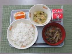 写真:中学校献立2024年3月19日