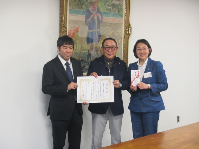 写真：令和7年12月26日寄附採納式