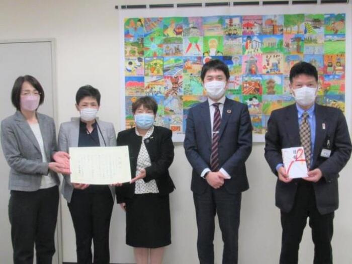 写真：令和4年3月15日寄附採納式