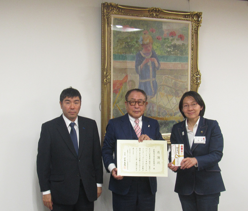 写真：令和5年11月27日寄附採納式