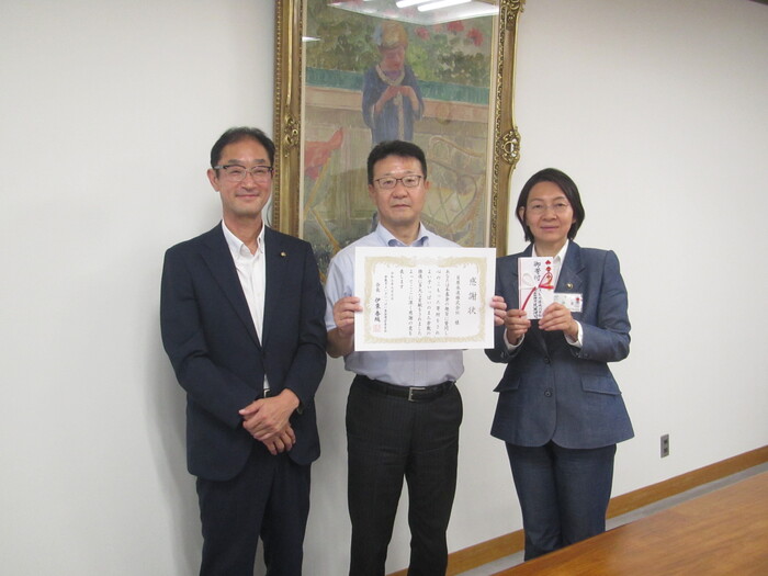 写真：令和7年7月7日寄附採納式