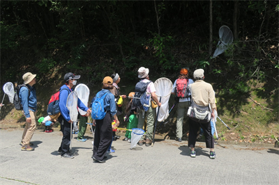 高梁川流域自然たんけん（倉敷市）観察会のようす1