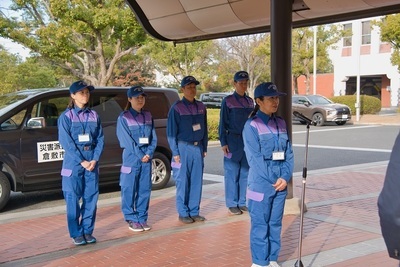 写真：派遣職員の代表挨拶