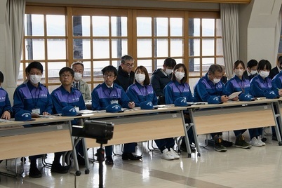 写真：災害派遣に行った職員