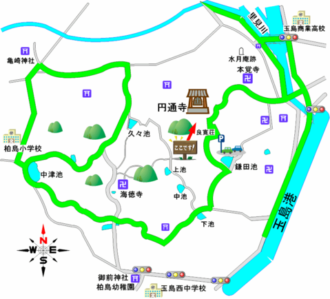 地図:円通寺コース図