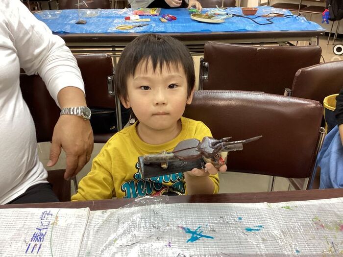 完成作品（カブトムシ）