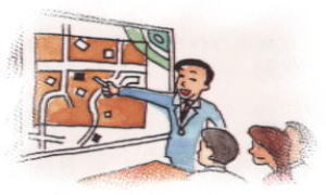 イラスト：施行地区の設定（組合施行）