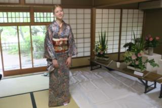 写真：着物着付け体験