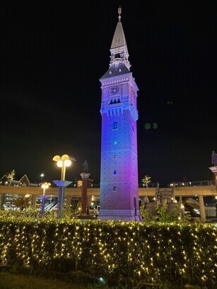 R7年度パープルリボンライトアップ写真