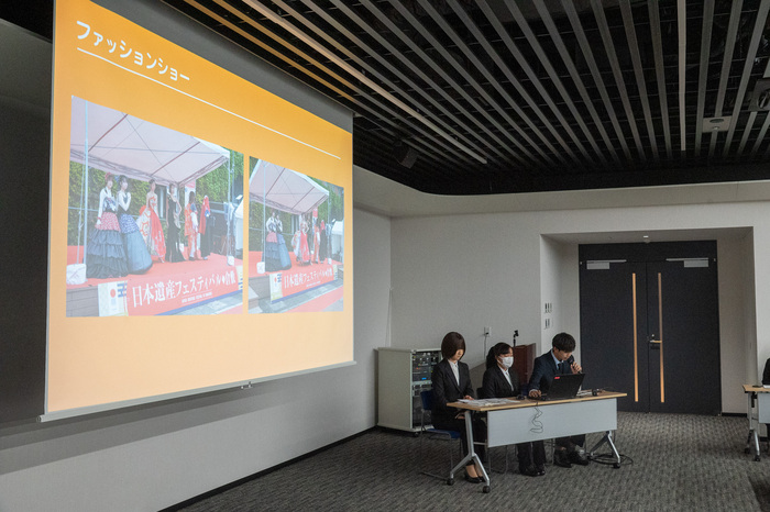 写真:倉敷市立短期大学の発表の様子