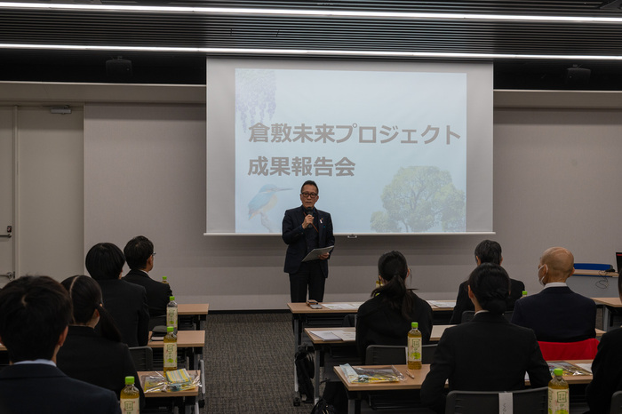 写真：未来プロジェクト実行委員会　森川会長のあいさつ