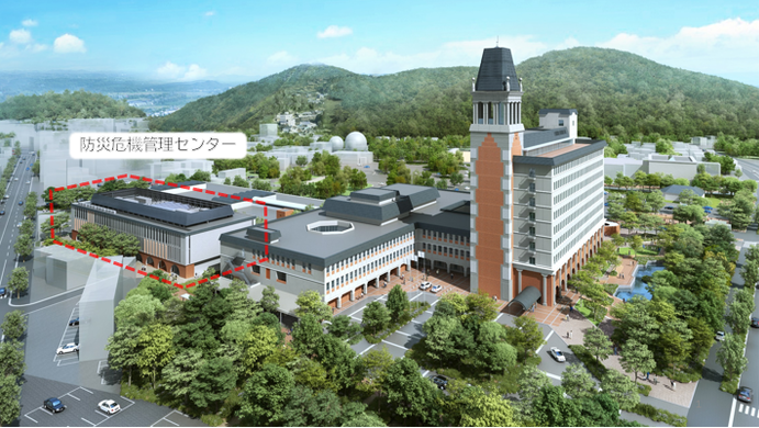 倉敷市役所　防災危機管理センター周辺図(2)