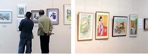 画像:講座生作品展の様子