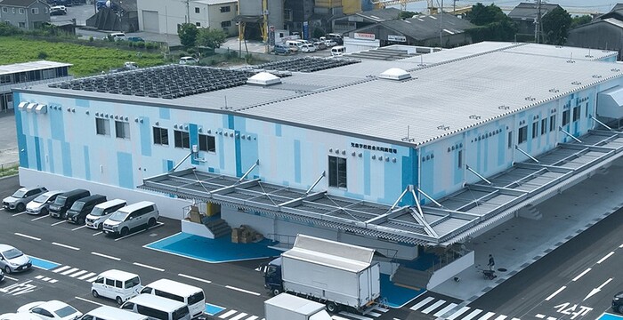 児島学校給食共同調理場の外観