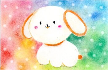 画像：笑ちゃんのイラスト（パステル）