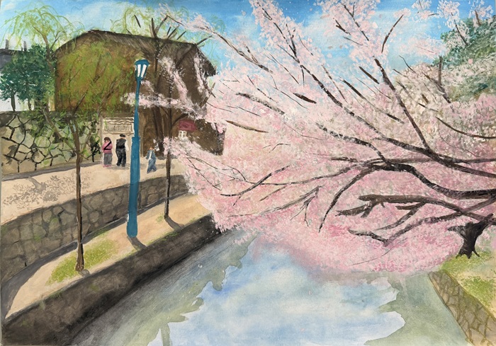 絵画：桜は暴れたい