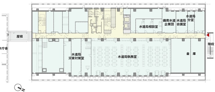 防災危機管理センター3階平面図