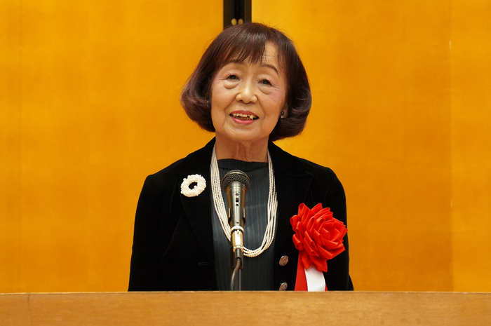 大賀紀美子さん受章者挨拶