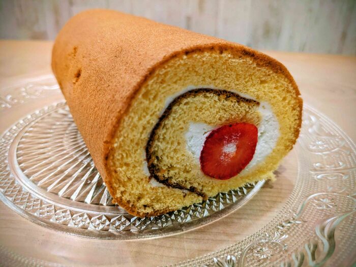 米粉のいちごロールケーキ
