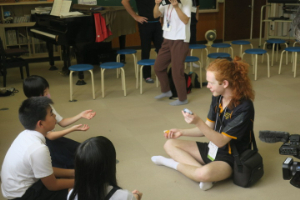 上成小学校児童との交流