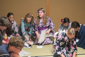 日本文化体験の様子