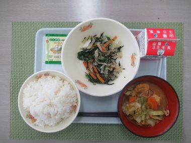 令和8年1月27日献立写真（中学校）