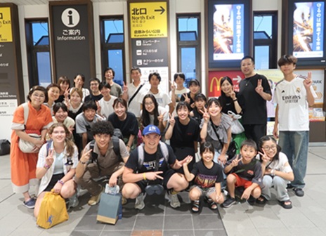 見送り時の集合写真