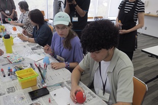 玉島だるま絵付け体験2