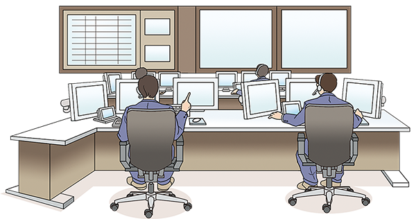 オペレーションルームのイラスト