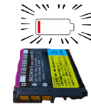 充電池を使い切った画像